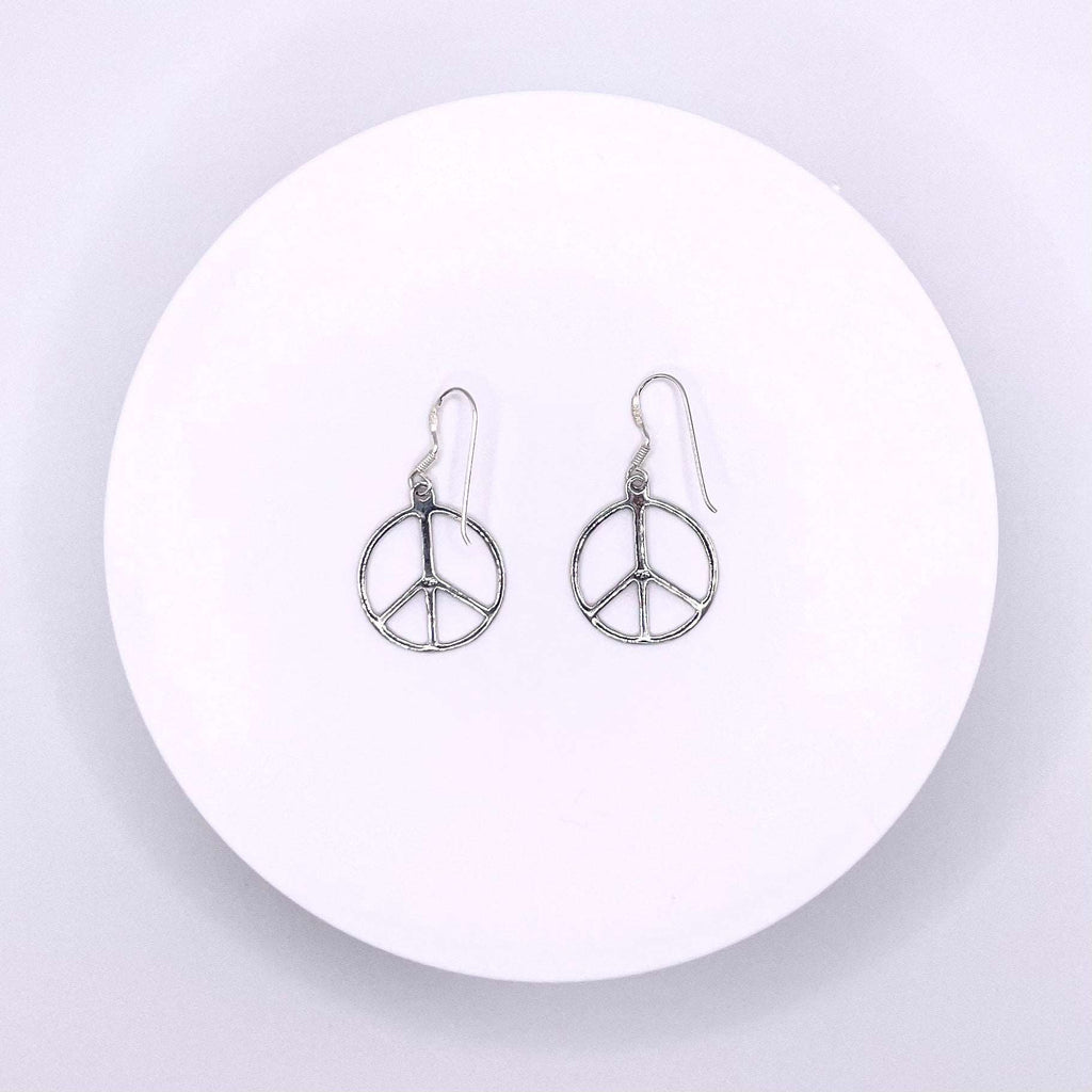 FIND YOUR PEACE Sterling Silver Earrings